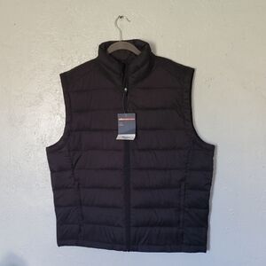 St. John's Bay Black Quilted Puffer Vest